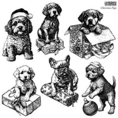 Christmas Stamp 2023 &quot; CHRISTMAS PUPS &quot; 12X12