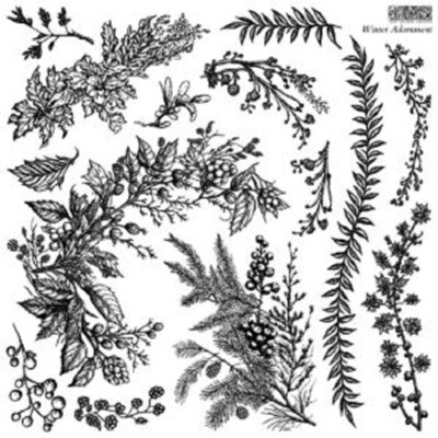 Christmas 2023 "WINTER ADORNMENT"   12X12   -   STAMP 2 SHEETS
