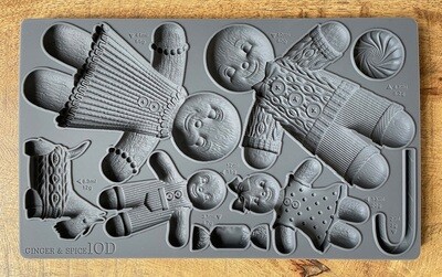 Christmas Mould 2023 " GINGER & SPICE " ~ 6" x 10"