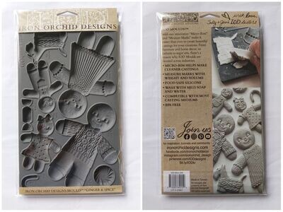 CHRISTMAS   " GINGER &amp; SPICE  " ~ 6" x 10" 2023  MOULD