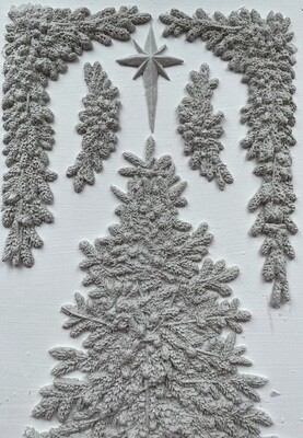 Christmas Mould 2023 " O CHRISTMAS TREE" ~ 6" x 10"