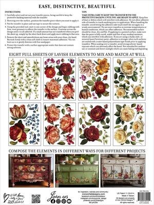 COLLAGE DE FLEURS  2024 TRANSFER  12 X 16 - 8 pages