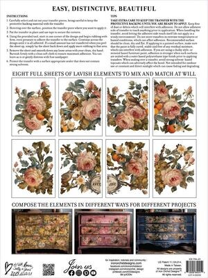 JOIE DES ROSES  2024 DECOR TRANSFER " 12x16 - 8 pages-
