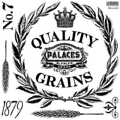 MERCANTILE  2024 DECOR STAMP  12×12  x 2 sheets