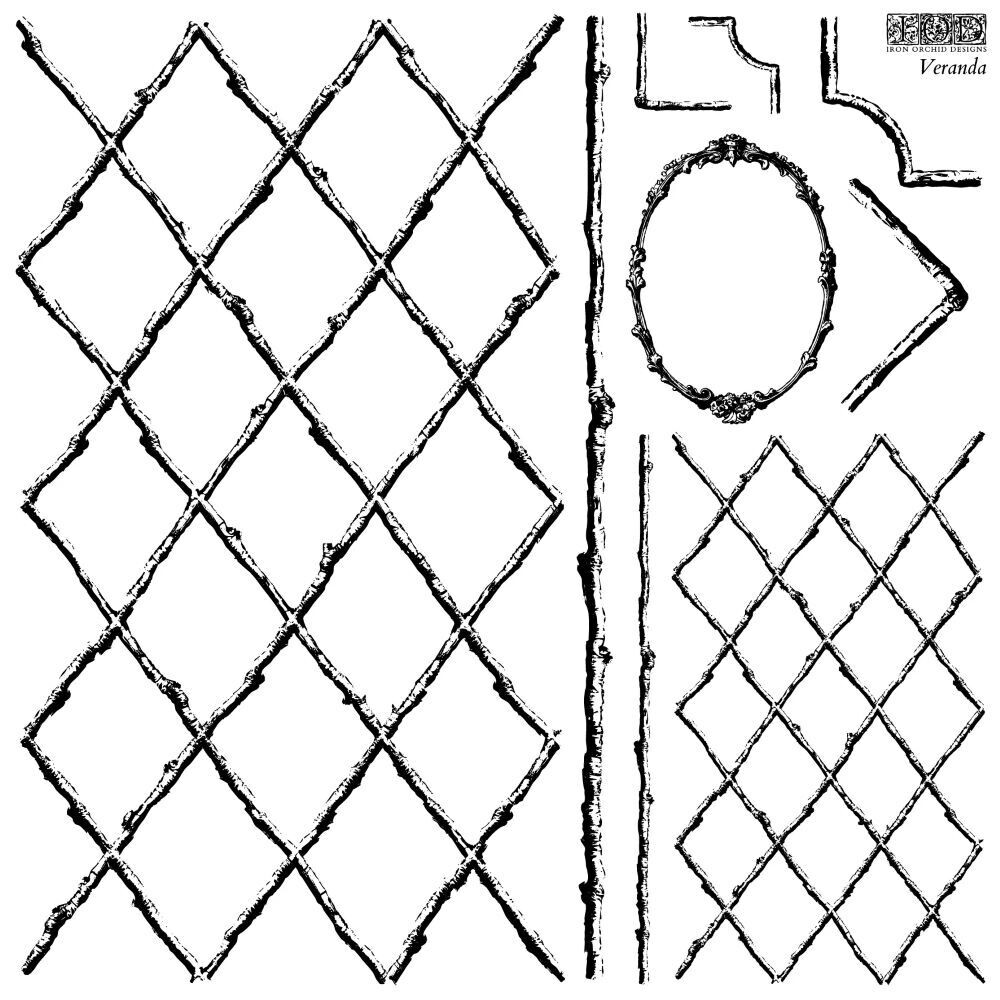 2024  NEW DECOR STAMP   &quot; VERANDA &quot; 2 SHEET Set