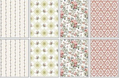 LATTICE ROSE " 12×16 PAD 2024 PAINT INLAY " 8pgs LIMITED RELEASE