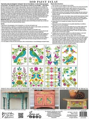 PAINT INLAY " VIDA FLORA " 12×16 PAD  8pgs