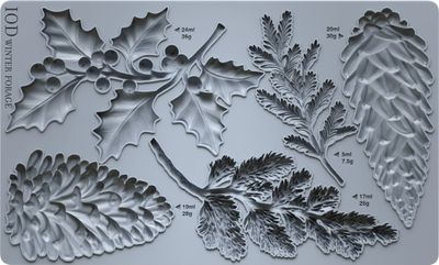 2025 WINTER FORAGE  6&quot; x 10&quot;    Christmas Mould