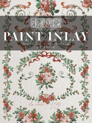 2025 La FOLIE  HOLIDAY  PAINT INLAY &quot;     &quot; 12×16 PAD  8pgs