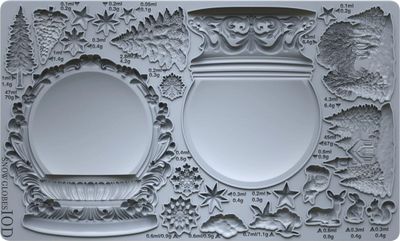 2025  IOD  SNOW GLOBES 6X10 Christmas Mould
