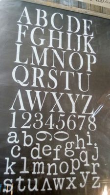TYPESETTING  STAMP  12X12 ~ 2 sheets