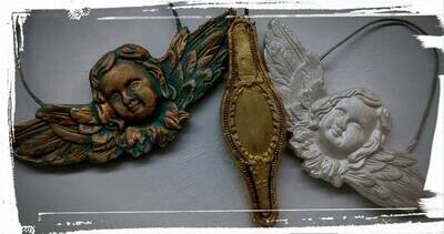 CHRISTMAS   Classical Cherubs  IOD  2021 Mould  6" x 10"