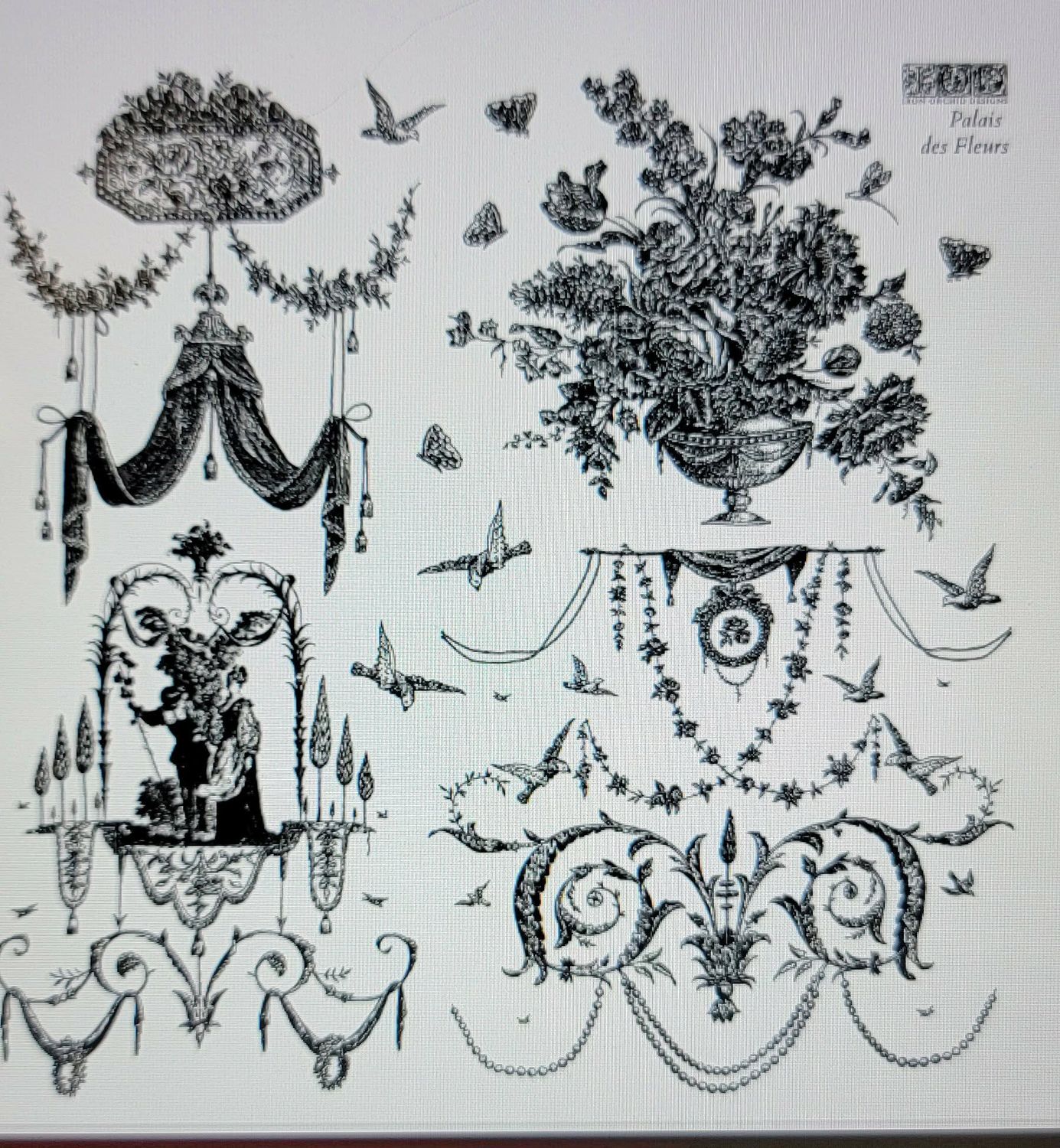 2026 PALAIS DES FLEURS 12X12   DECOR STAMP