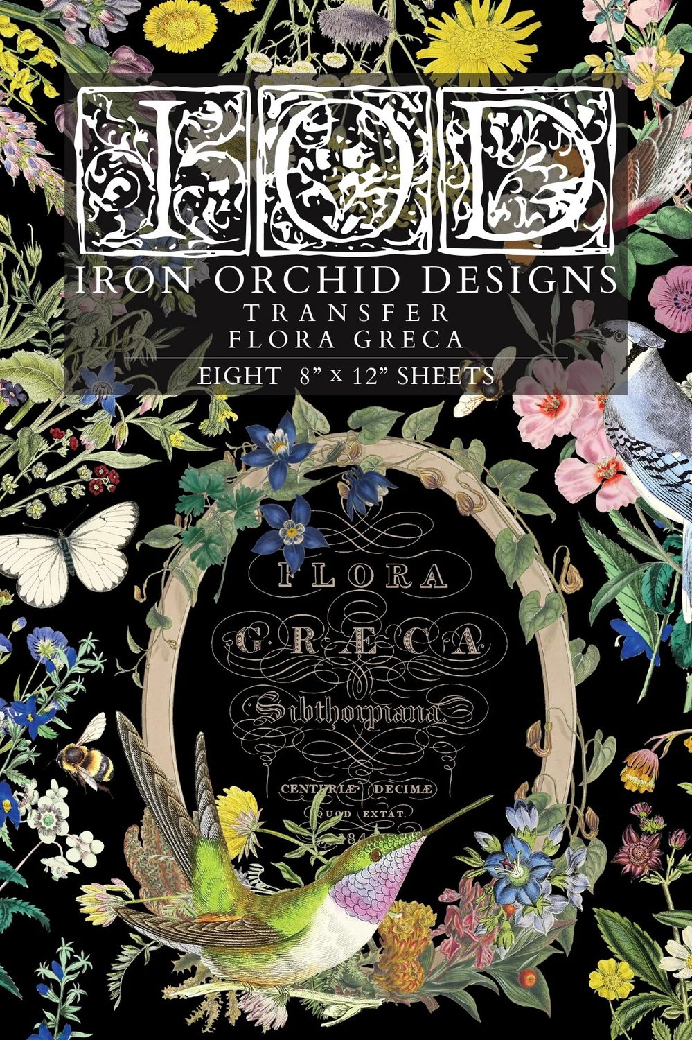 2026 FLORA GRECA TRANSFER  8X12 Pad™ 8 sheets