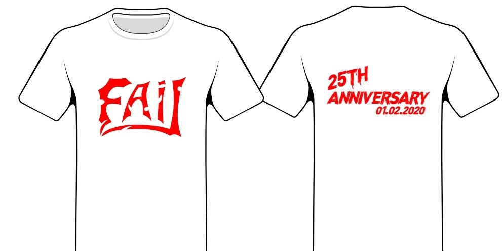 25th Anniversary Shirt Male White