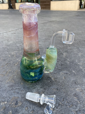 Glass By Nobody Pink/purple/green/blue 14mm Rig