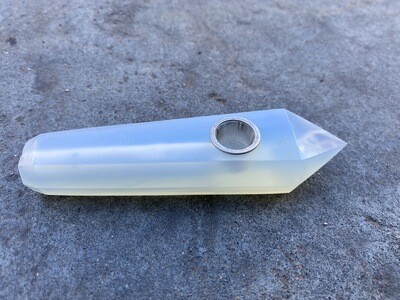 Opalite Quartz Crystal Pipe