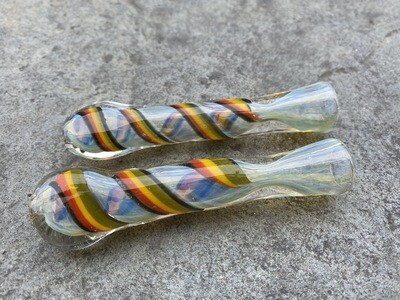 Rasta Swirl Fumed Hitter