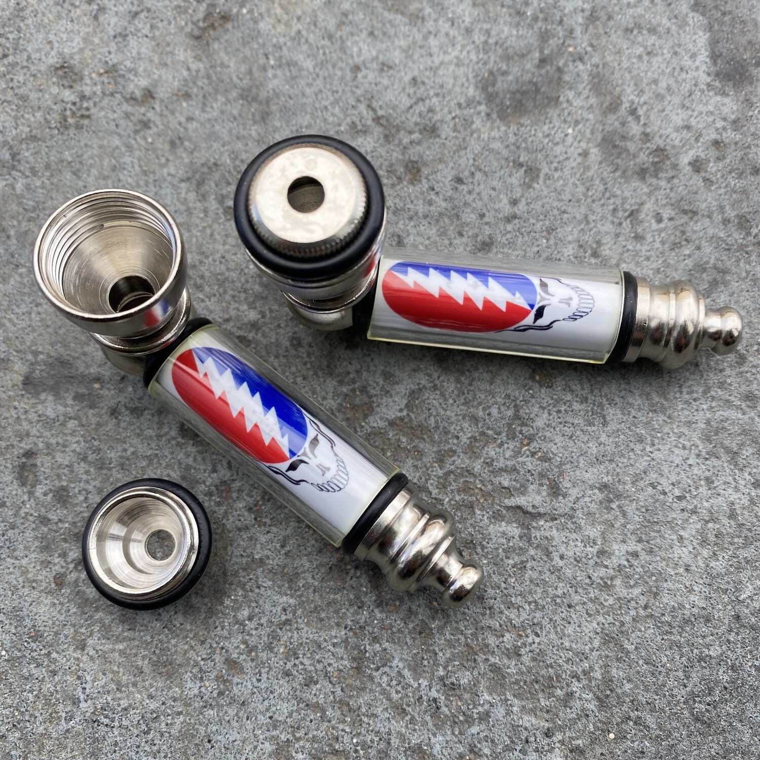 Steal Your Face Metal Pipe