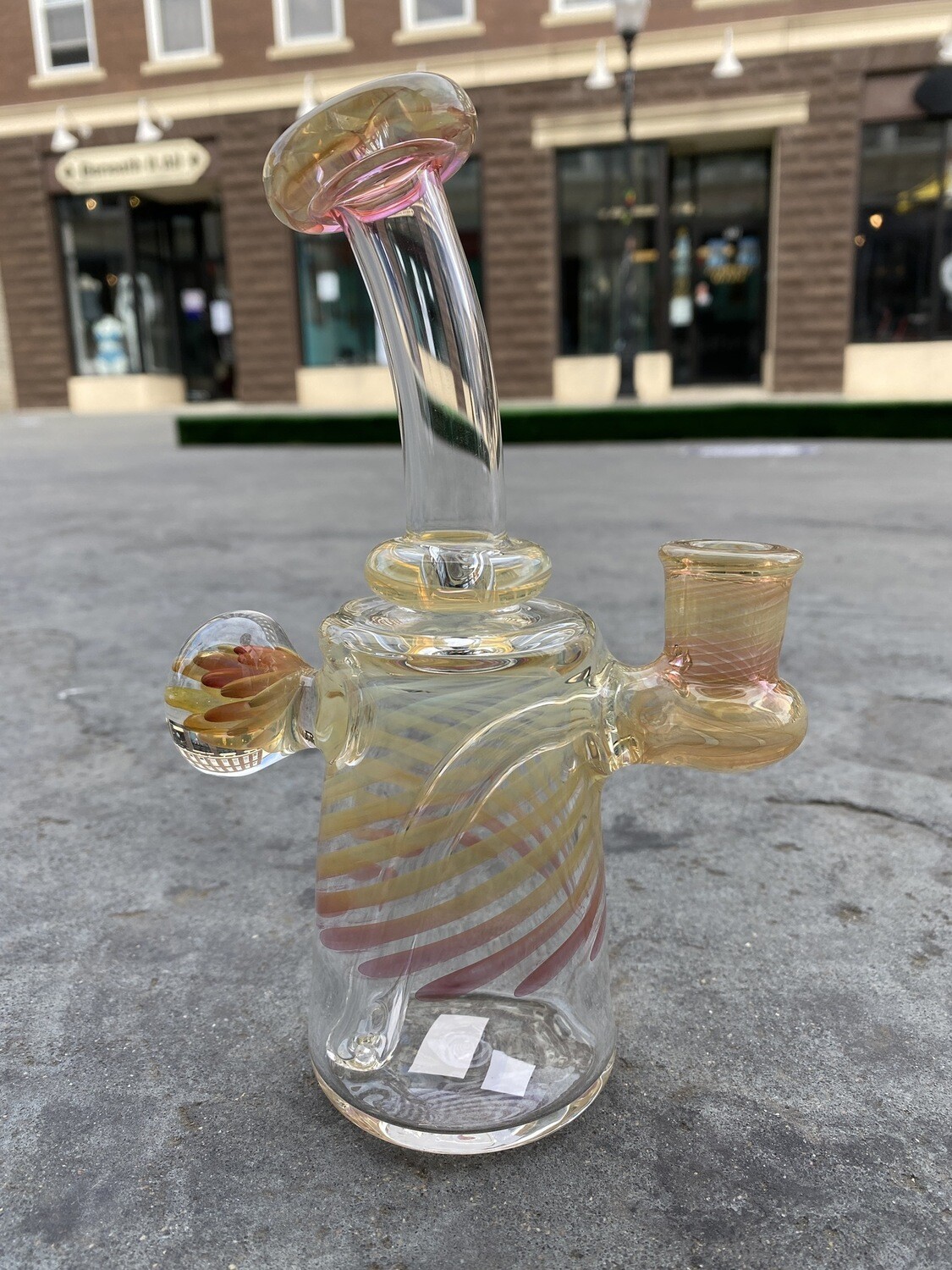 Fumed Oil Rig With Marble By Mitoa Glass