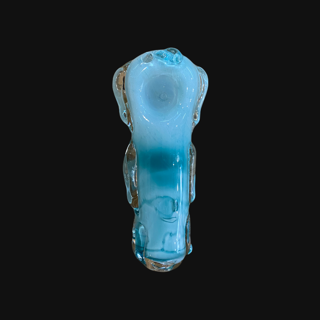 Light Blue Clouds Key Pipe By Nobody Glass