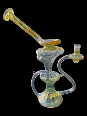 Dale’s Headies 12” Fumed With Opals & Honeycomb Recycler  #2