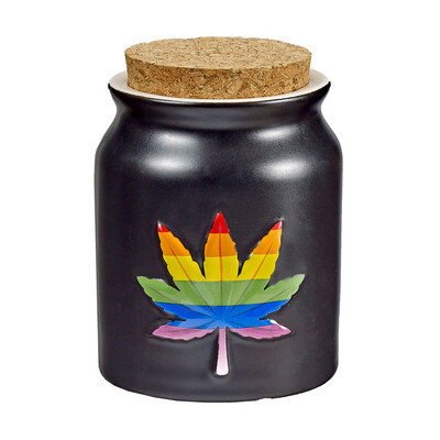Rainbow Pride 4” Stash Jar