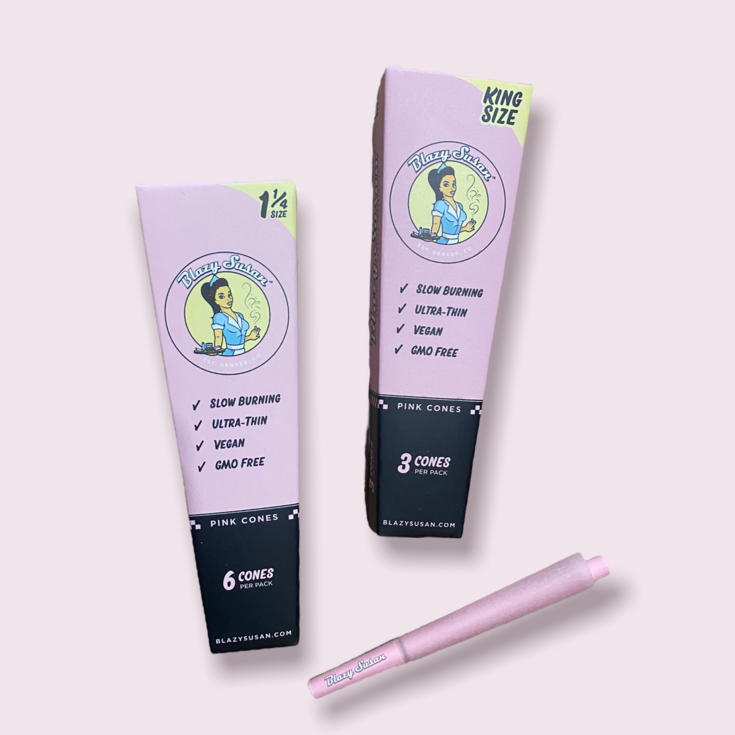 Blazy Susan Pink Cones