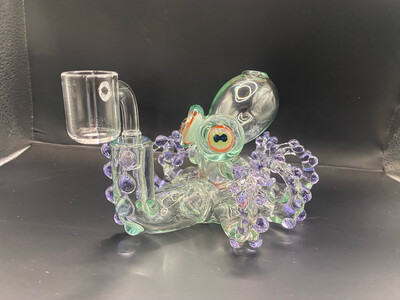 Octopus Rig with UV Eyes By Pacini Glass