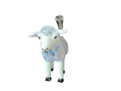 Custom Sheep Waterpipe 5.25” Tall By Oxy Glass