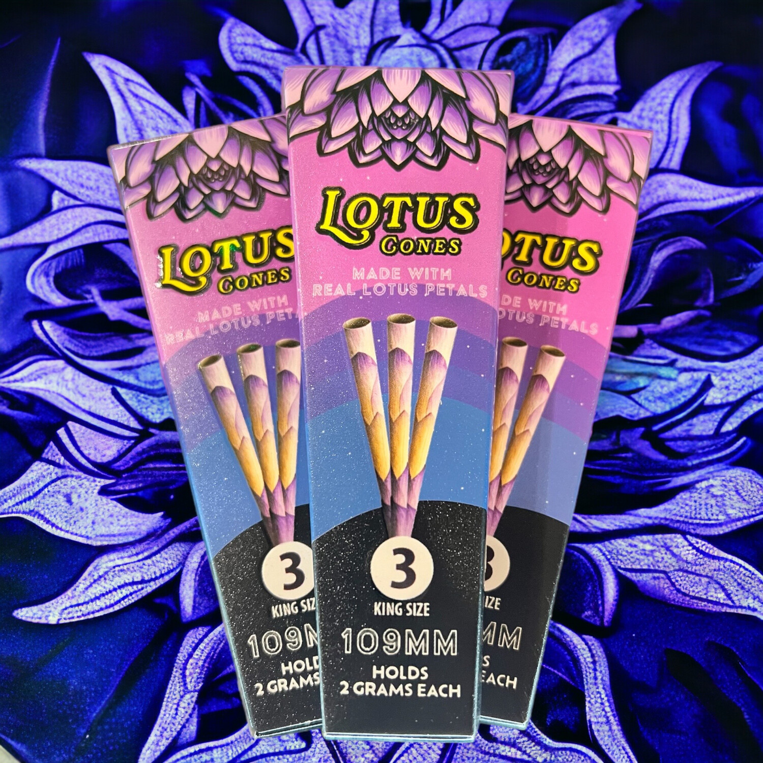 Blue Lotus Cones King Size 3pk
