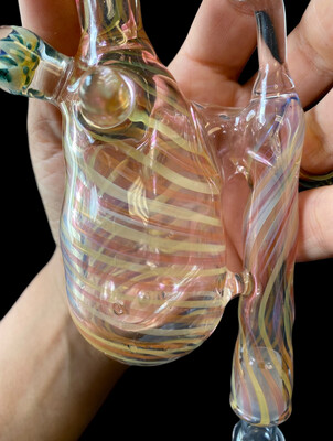 Custom Handblown Water Filtered  Nectar Collector With 3 Hole Perc And Attachments