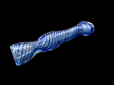 Blue Swirl Hitter 4in