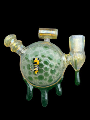 Green Honey Comb Pendant Rig W/ Bee