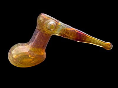Orange Rainbow Fumed Hammer Bubbler