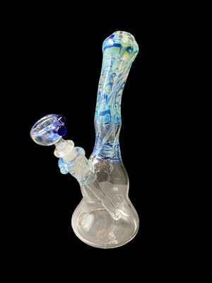 Thick Custom Handblown Waterpipe 10mm 8”