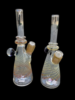 Fumed Oil Rig With Opal By Mitoa Glass