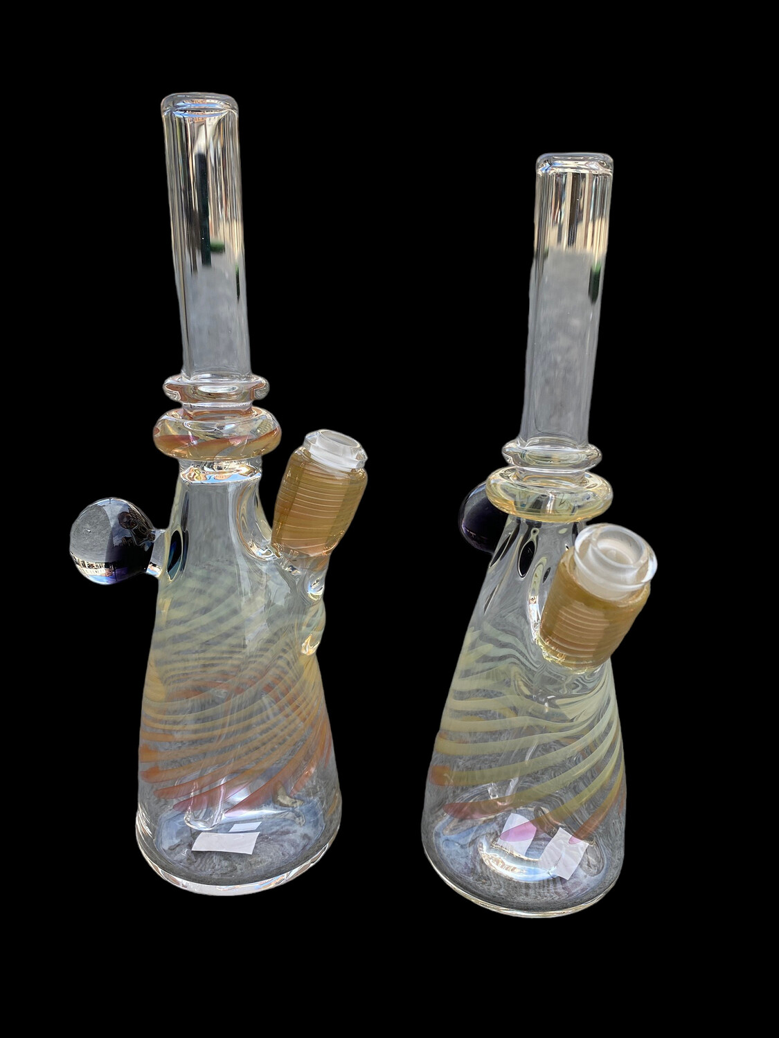 Fumed Oil Rig With Opal By Mitoa Glass