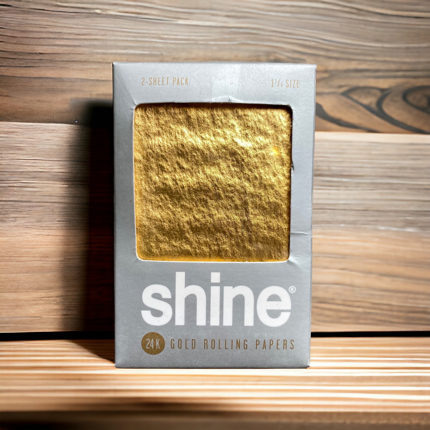 Shine 24k Gold 2 Sheets 1 1/4 Rolling Papers
