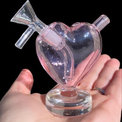 Mini 3” Heart Bubbler 