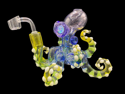 Faded Octopus Rig With Opal Eyes By Pacini Glass