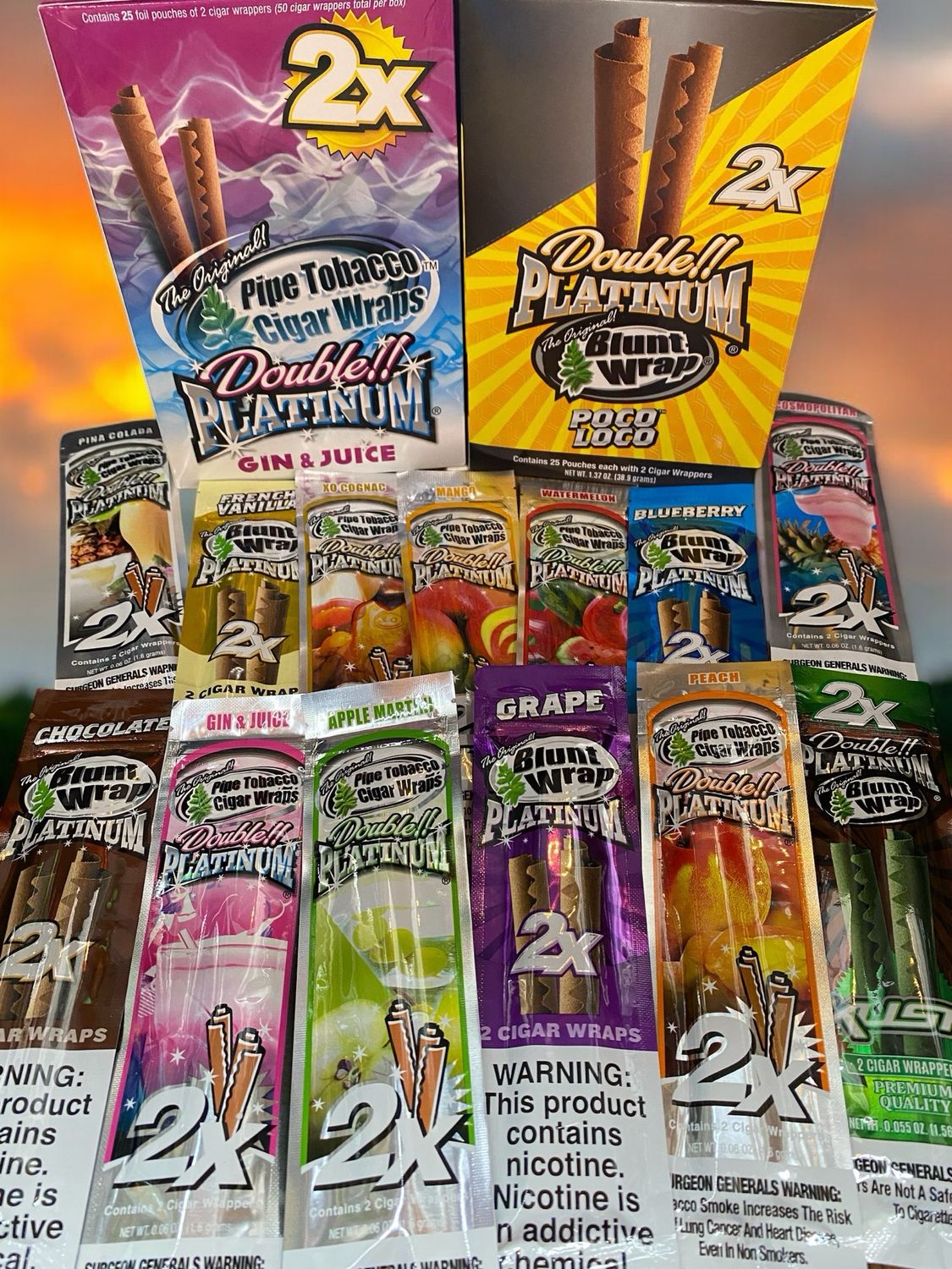 Double Platinum Blunt Wraps 2x 