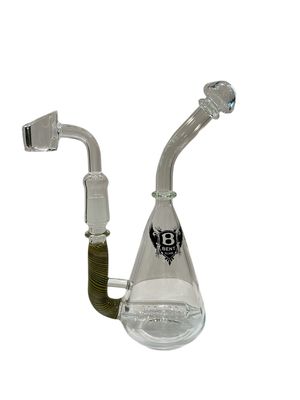 Bent Glass Inline Rig 7” 