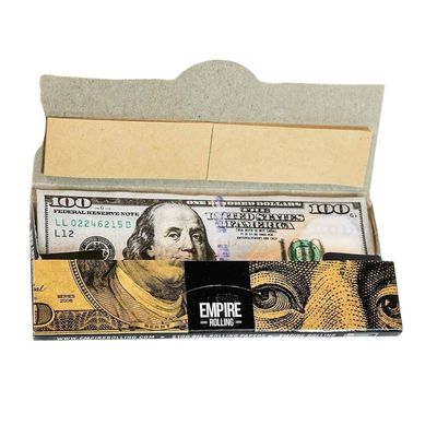 Empire $100 Bill Premium King Size Rolling Papers + Tip - 10 Leaves