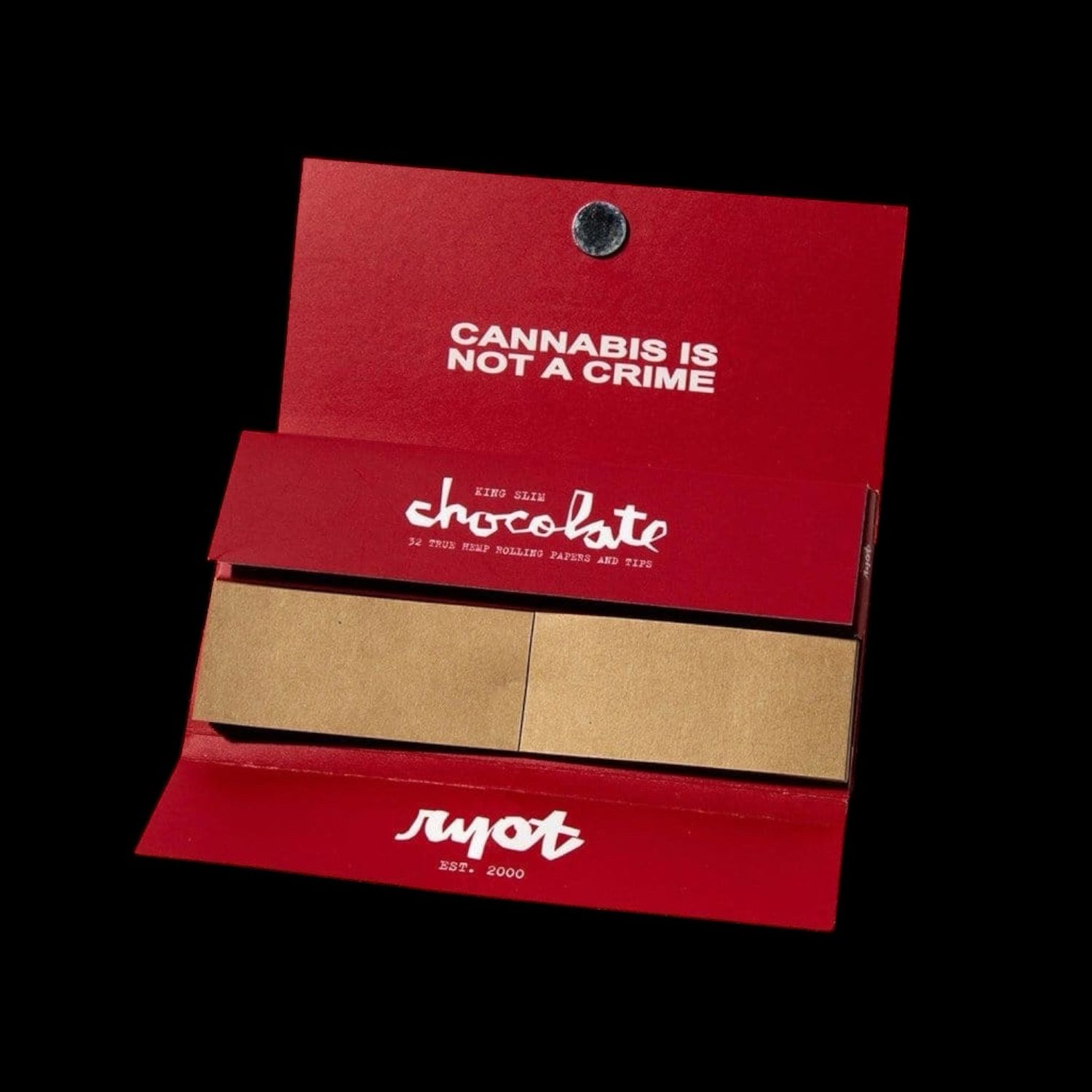 Ryot x Chocolate King Size Slim Rolling Papers + Grinder &amp; Tips