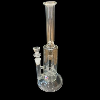 Apline Glass Scientific 14in Matrix Perc Stemless Waterpipe 