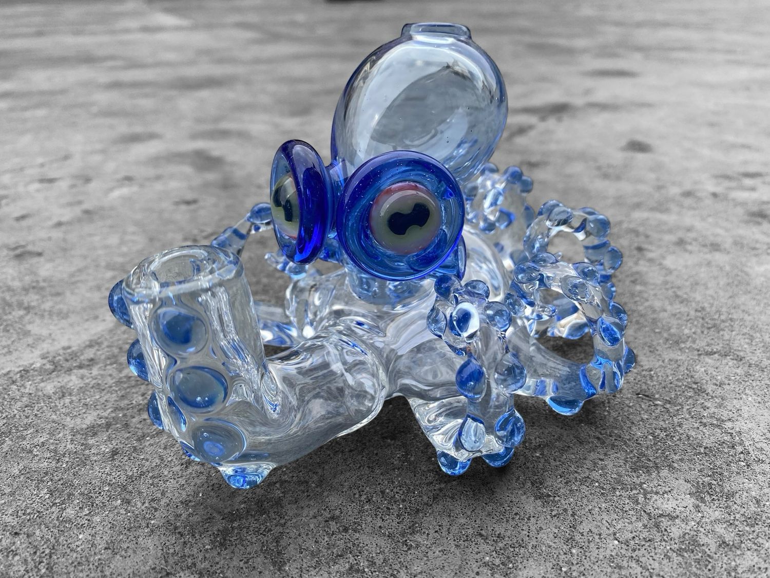 Blue Octopus Rig by Pacini Glass
