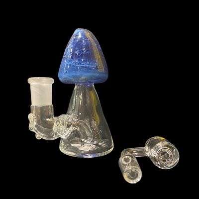 6” Mushroom Rig by Glass by Nobody (Blue)