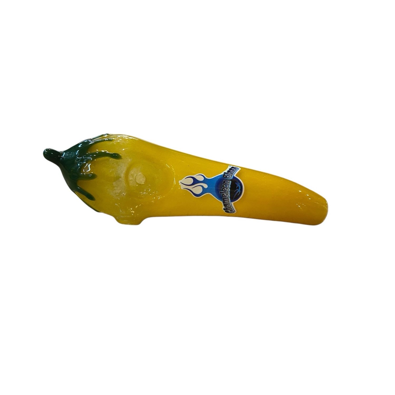 Chameleon Glass Chilli Pepper Pipe (Yellow)