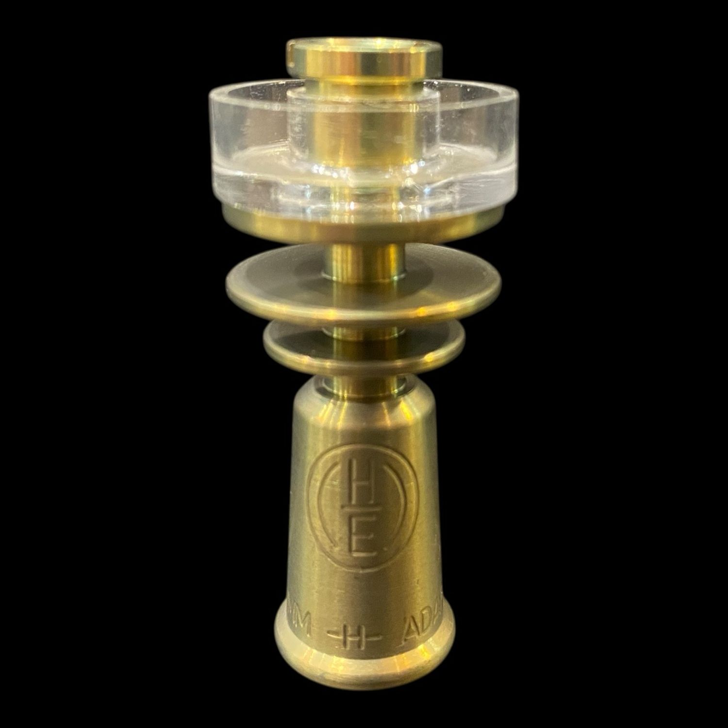 (Gold) Highly Educated- 10mm Female DualiTi Quartz Titanium Hybrid